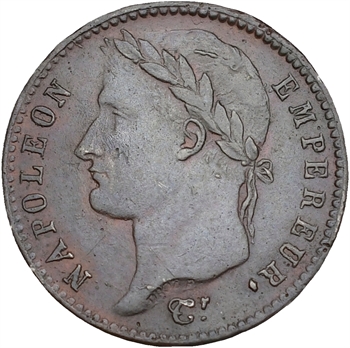 Premier Empire, 20 francs Empire, fonte en étain bronzé, 1812 Paris