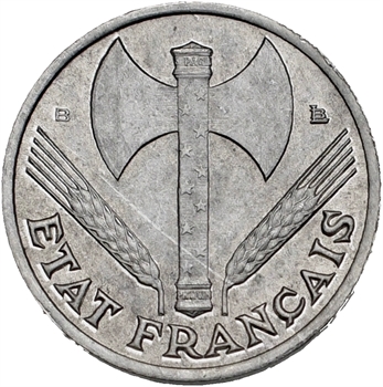 État Français, 50 centimes francisque, 1943 Beaumont-le-Roger