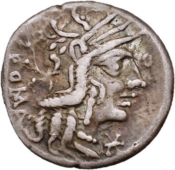 Calidia, denier, Rome, 117-116 av. J.-C.