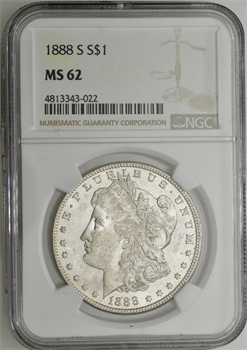 États-Unis, dollar type Morgan, 1888 San Francisco, NGC MS62