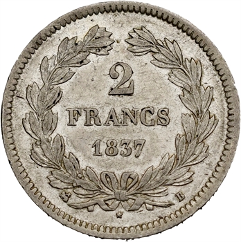 Louis-Philippe Ier, 2 francs, 1837 Rouen