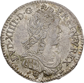 Louis XIV, douzième d’écu à la mèche longue, 1659 Limoges