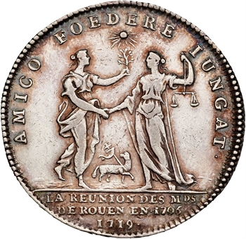 Louis XV, Normandie, réunion des marchands de Rouen, 1719 Paris