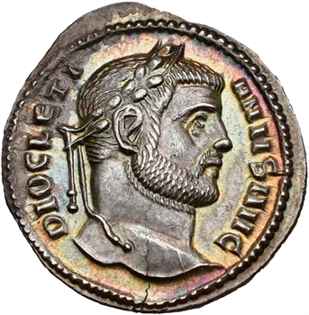 Dioclétien, argenteus, Siscia, 294-295