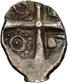Sotiates ou Pétrocores, drachme au type de Belvès, Ier siècle av. J.-C