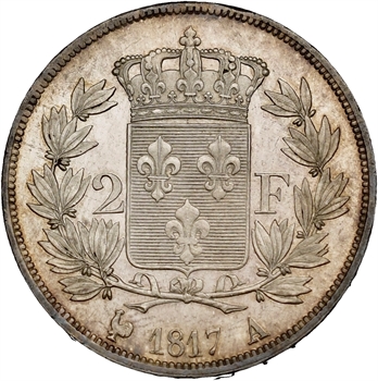 Louis XVIII, 2 francs, 1817 Paris