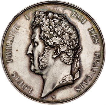 Louis Philippe Ier, médaille de sauvetage du Ministère de l&rsquo;Intérieur, 1830 Paris
