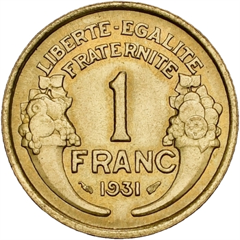 IIIe République,1 franc Morlon, 1931 Paris