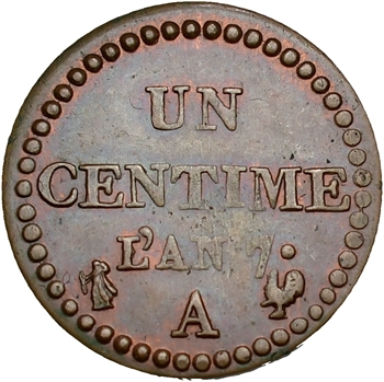 Directoire, un centime Dupré, An 7 Paris