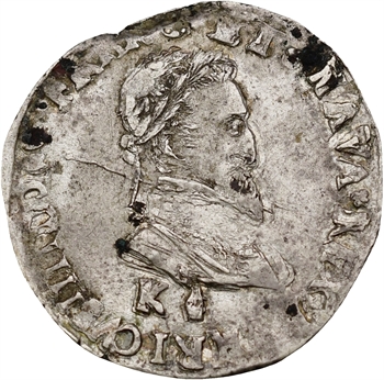 Henri IV, demi-franc, 2e type, 1595 Bordeaux