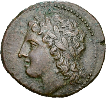 Sicile, Syracuse, Hiketas, AE24, c.283-279 av. J.-C