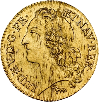 Louis XV, louis d&rsquo;or au bandeau, 1743 Paris