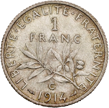 IIIe République, 1 franc Semeuse, 1914 Castelsarrasin