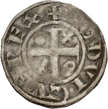 Champagne, Langres (évêché de), denier immobilisé au nom de LouisIV d’Outremer, c. 1130-1140