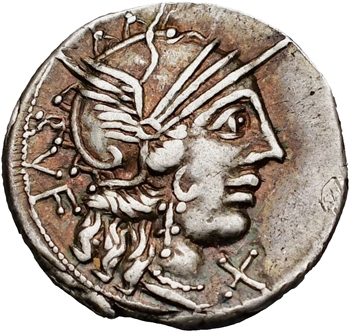 Minucia, C. Minucius Augurinus, denier, Rome, 135 av. J.-C