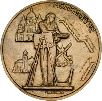 Delannoy (M.) : les attractions de Paris, Montmartre, fonte, s.d.