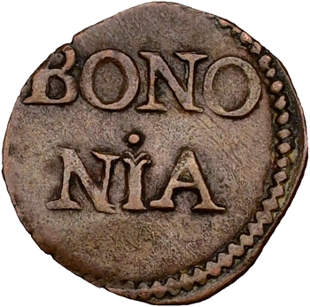 Italie, Bologne, Siège vacant (Sede Vacante), quattrino, 1591-1592