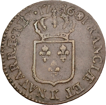 Louis XVI, sol de bronze, 1786 Bordeaux