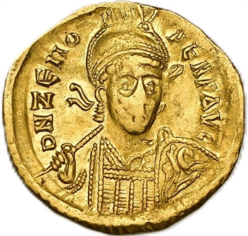 Zénon, solidus, Constantinople, 6e officine, 476-491