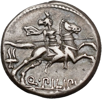 Marcia, denier, Rome, 129 av. J.-C.