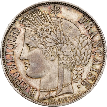 IIe République, 5 francs Cérès, 1850 Paris