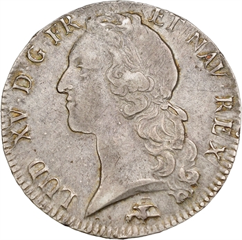 Louis XV, écu au bandeau, 1763 Lyon