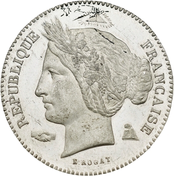 IIe République, essai de dix centimes par Rogat, 1848 Paris