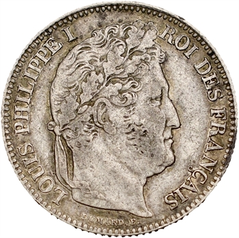 Louis-Philippe Ier, 1 franc, 1844 Rouen