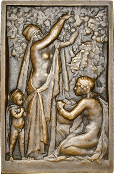 Algérie, Centenaire de l&rsquo;Algérie, plaque uniface par G. Béguet, 1930 Paris