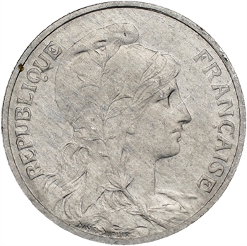 IIIe République, essai de 5 centimes Daniel-Dupuis, aluminium, 1908 Paris