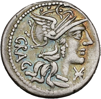Antestia, denier, Rome, 136 av. J.-C.