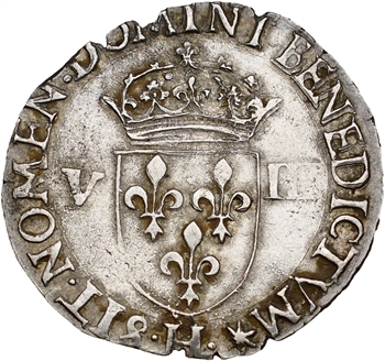 Henri III, huitième d&rsquo;écu croix de face, 1578 La Rochelle