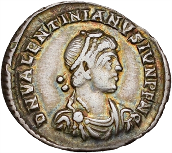 Valentinien II, silique, Trèves, 378-383