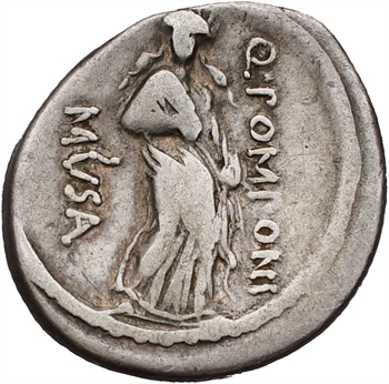 Pomponia, denier, Rome, 66 av. J.-C.
