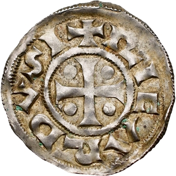 Normandie (duché de), Richard Ier, denier au temple, s.d. (943-996) Rouen