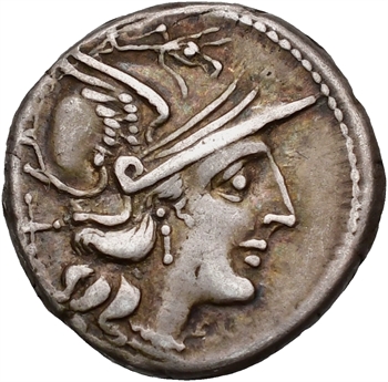 Atilia, denier, Rome, 148 av. J.-C.