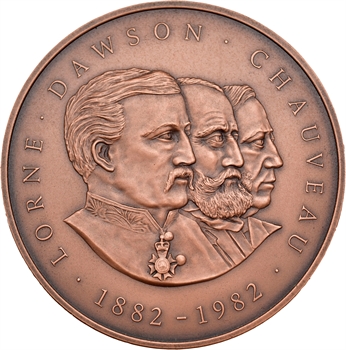 Canada, médaille du centenaire de la Société royale, 1882-1982