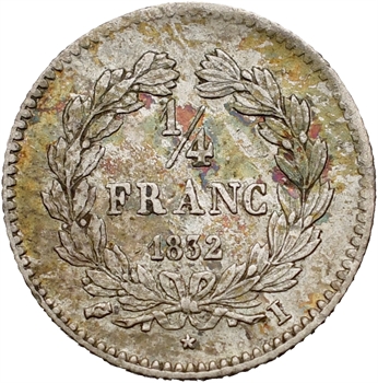 Louis-Philippe Ier, 1/4 franc, 1832 Limoges