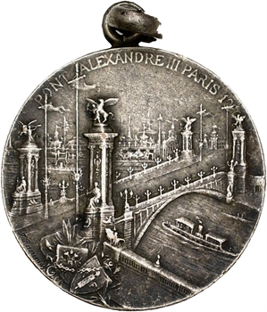 Rasumny (F.) : Exposition Universelle de Paris, le pont Alexandre III, par Rasumny, 1900