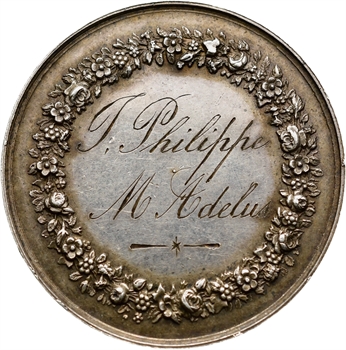 Second Empire, médaille de mariage, par Montagny, 1868, Paris