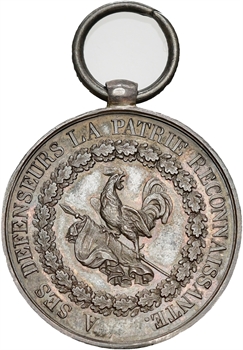 Louis-Philippe Ier, Médaille de Juillet, DONNÉ PAR LE ROI DES FRANÇAIS, 1830