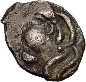 Sotiates ou Pétrocores, drachme au type de Belvès, Ier siècle av. J.-C
