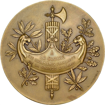 Ire Guerre mondiale : la gloire des infirmières françaises, par A. Willette, 1916 Paris (Bazor)