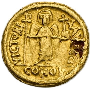 Maurice Tibère, solidus, Carthage, 598-599