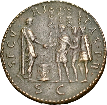 Othon, sesterce, padouan par Giovanni Cavino, s.d. (XVIe s.) Padoue