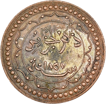 Algérie, médaille de propagande commémorant la victoire française, 1857