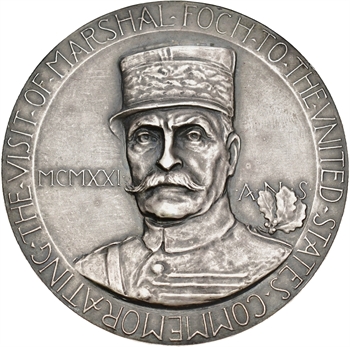 États-Unis, visite du Maréchal Foch, par Robert Aitken (A.N.S.), N°80/94, 1921