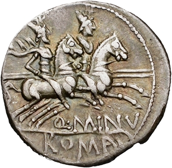 Minucia, C. Minucius Augurinus, denier, Rome, 135 av. J.-C