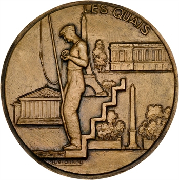 Delannoy (M.) : les attractions de Paris, les quais, fonte, s.d.