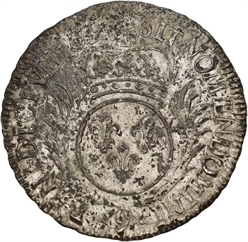 Louis XIV, demi-écu aux palmes, 1693 Rennes